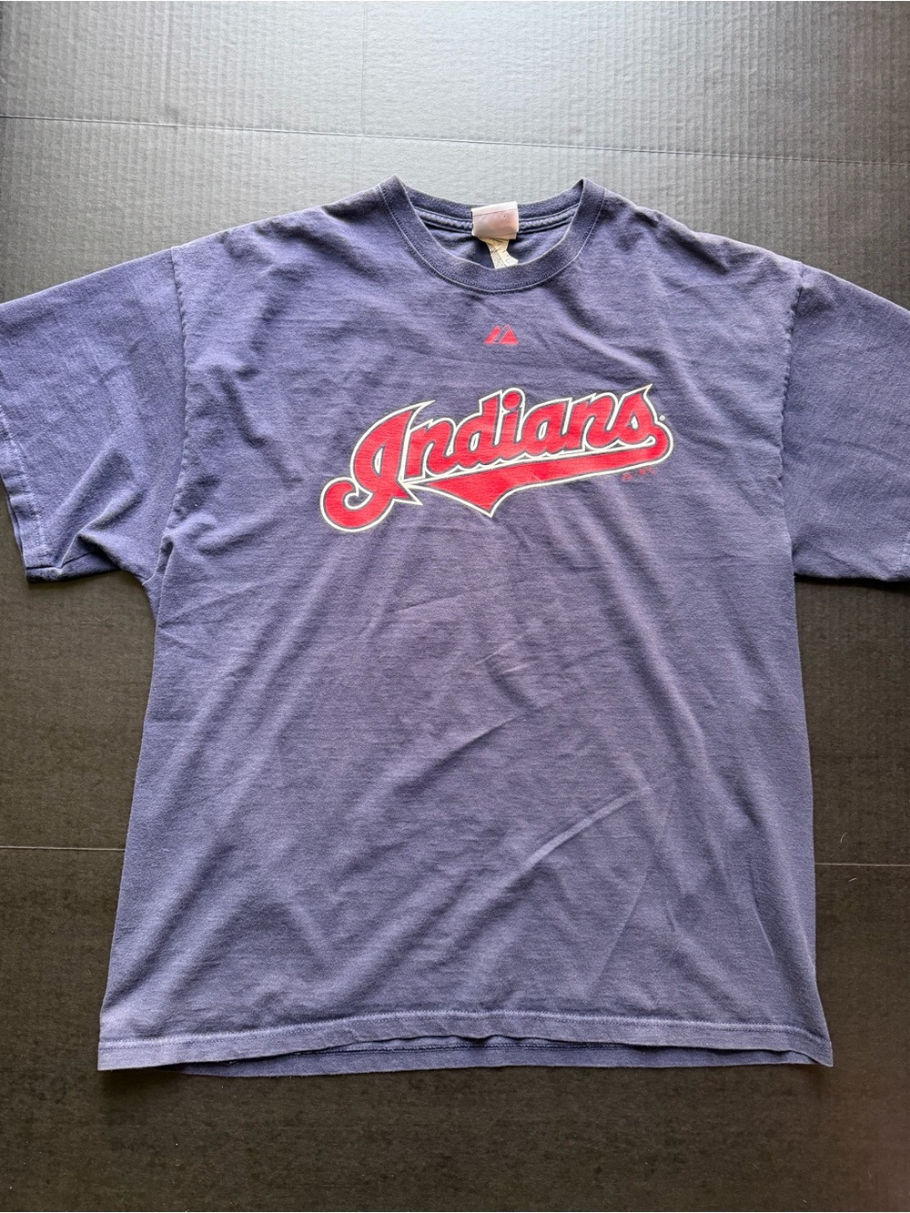 Cleveland Indians Navy Graphic T-Shirt XL